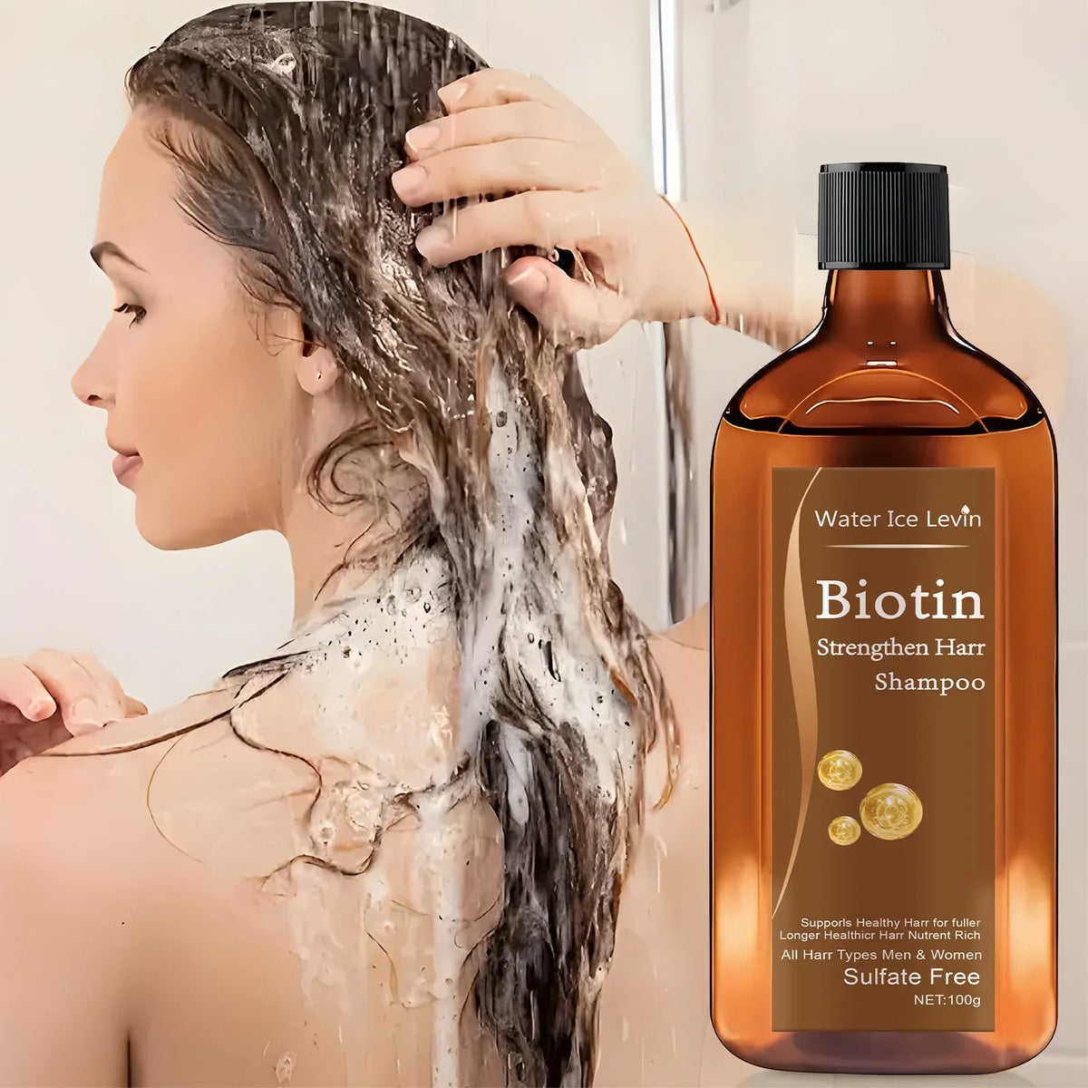 Biotin & Keratin Hair Growth Shampoo – Anti-Hair Loss Unisex