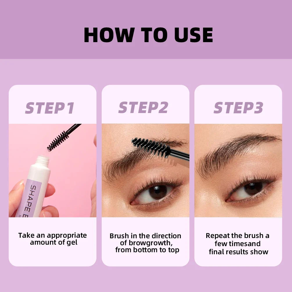 QIBEST Clear Eyebrow Soap Brow Gel – Long-Lasting Hold | 12g