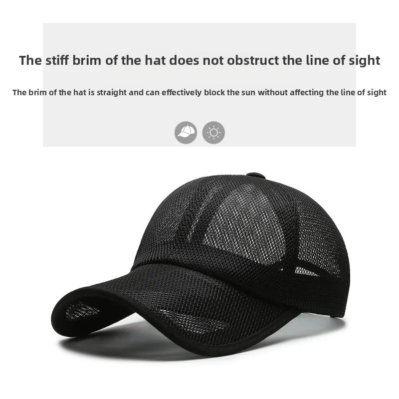 Unisex Breathable Mesh Baseball Cap – Summer Outdoor Sun Hat