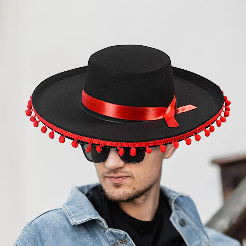 Mexican Sombrero Hat Large Festival Party Hats Wide Brim Cosplay