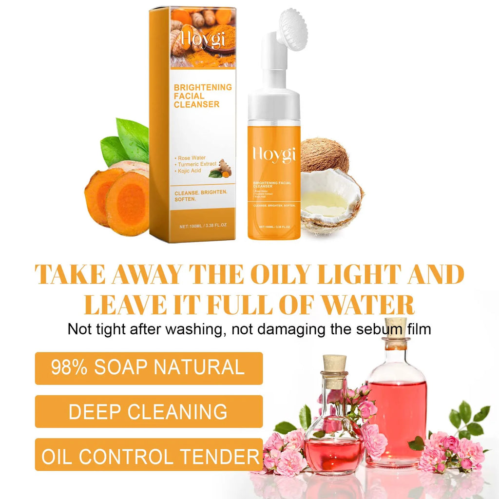 Turmeric & Kojic Acid Foaming Cleanser – Acne & Brightening