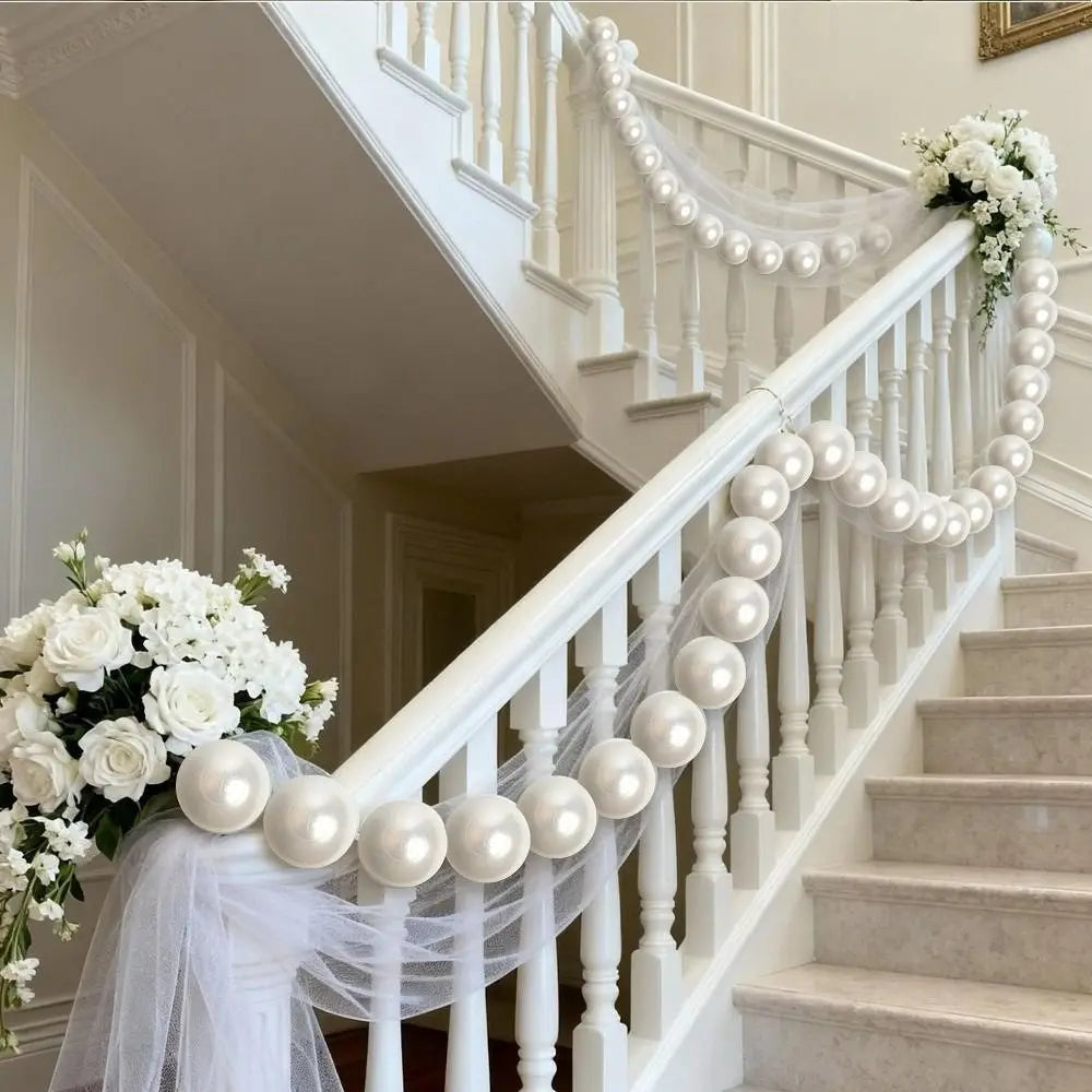 3D Pearl String Ornaments – Wedding & Party Wreath Décor