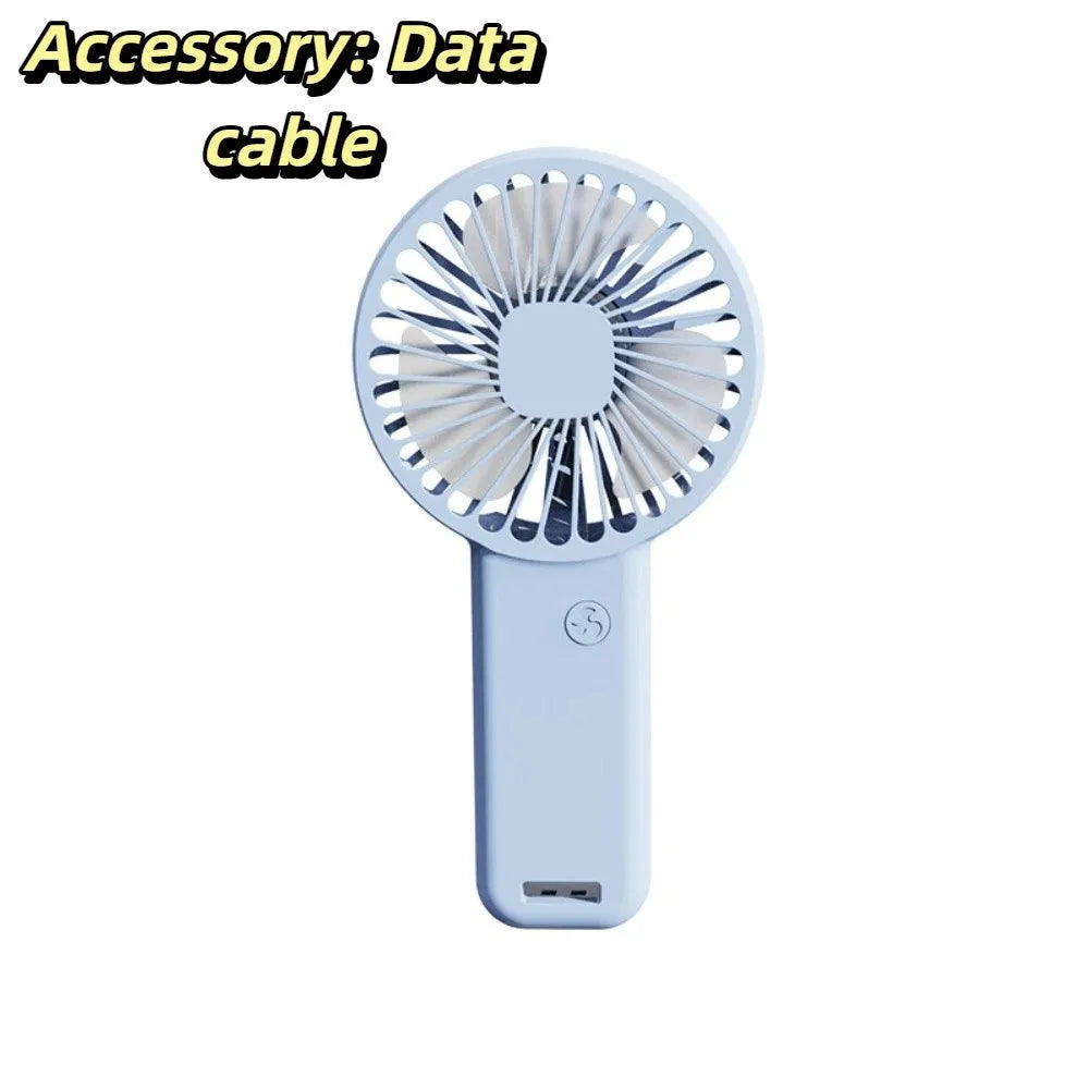 Portable USB Rechargeable Handheld Fan – Quiet & Compact