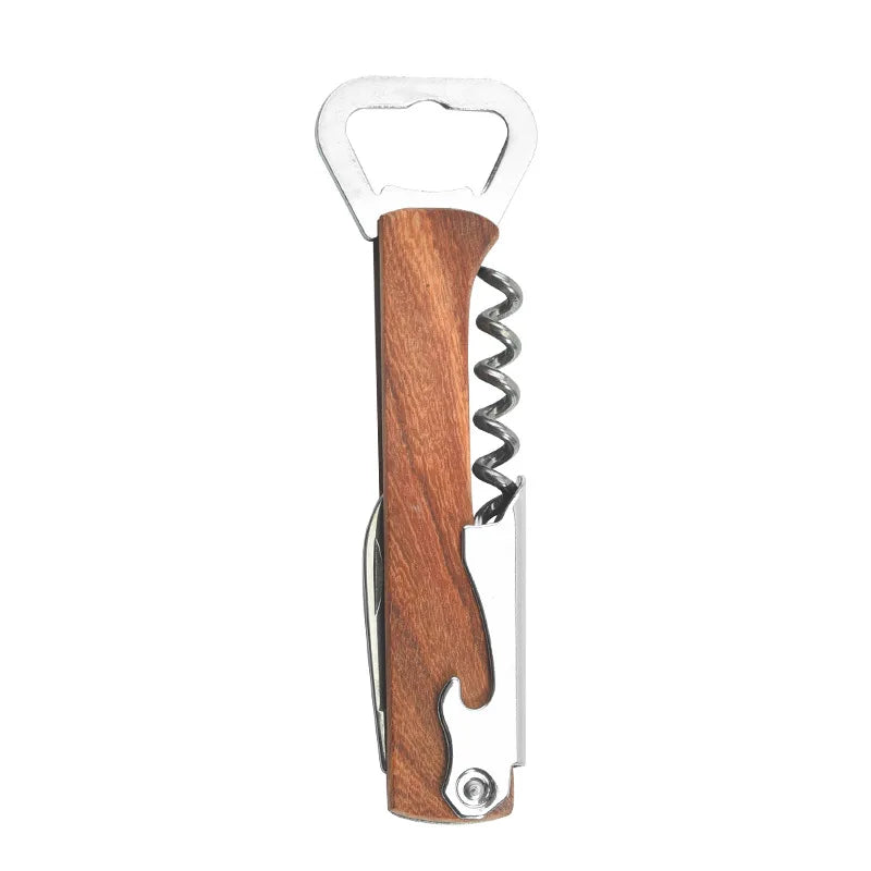 Wooden Wine Bottle Opener Groomsmen Wedding Party Gifts 1 Corkscrew