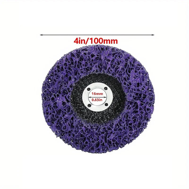 SLADE 100mm Coral Poly Strip Disc – Rust & Paint Remover Wheel