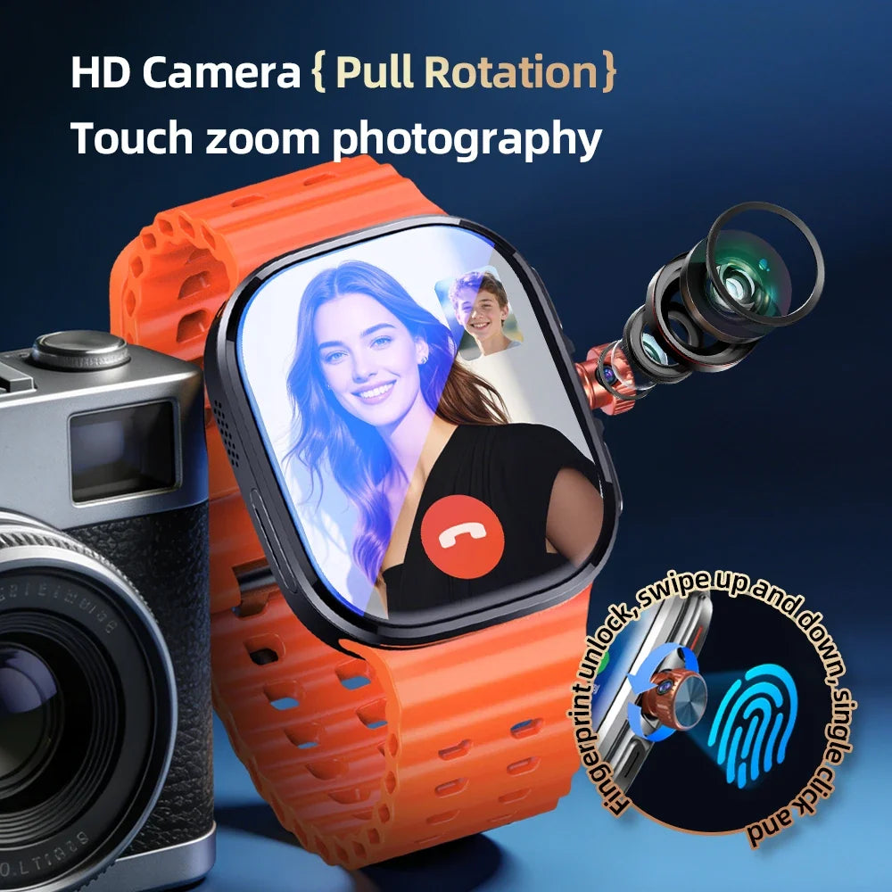 Zestbolt P2 2.29" AMOLED 4G Android 13 Smart Watch | 8MP Camera