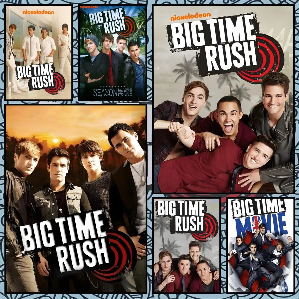 Big Time Rush Waterproof PVC Peel-and-Stick Wall Poster – HD Art