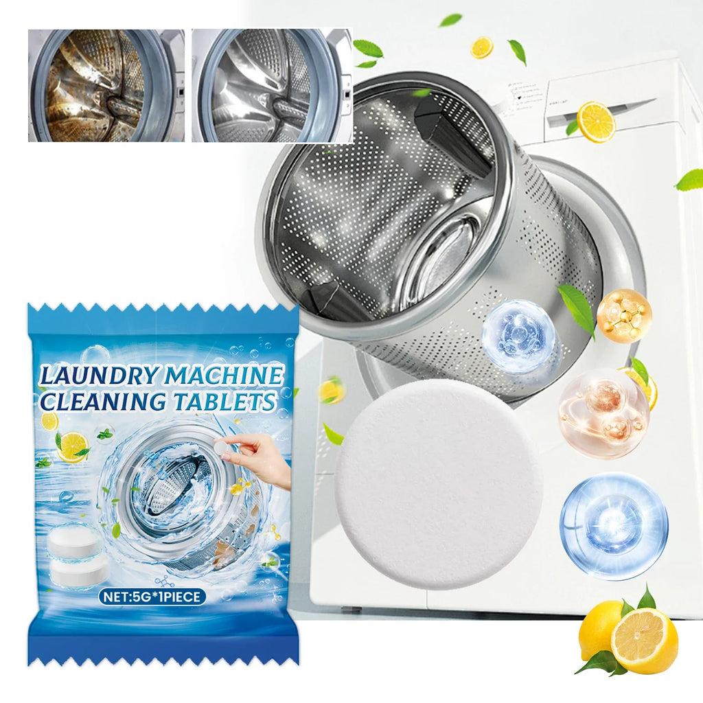 JAKEHOE Washing Machine Cleaning Tablets – Descale & Deodorize
