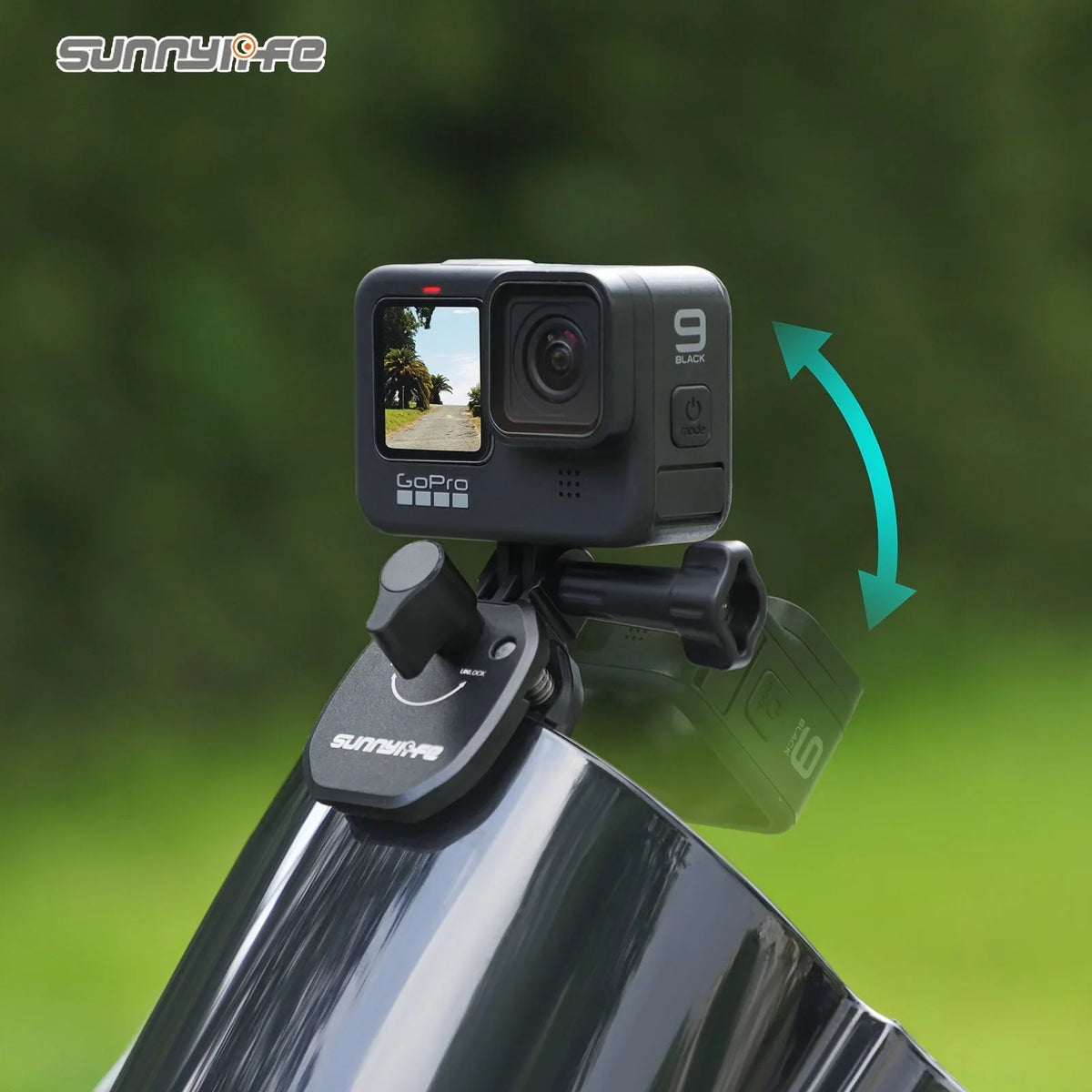 Sunnylife Metal Windshield Clip Mount for GoPro, DJI & Insta360