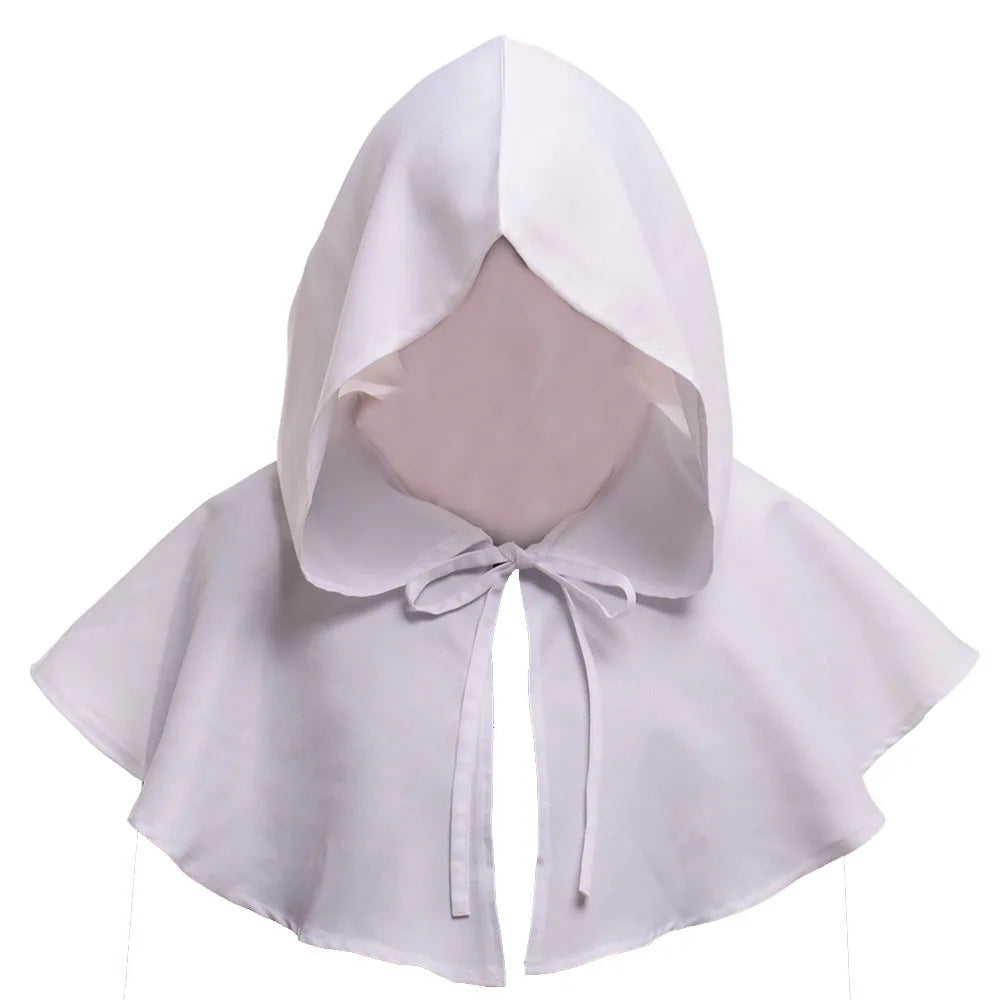 Unisex Men Medieval Costume Renaissance Cloak Hat Halloween Witch