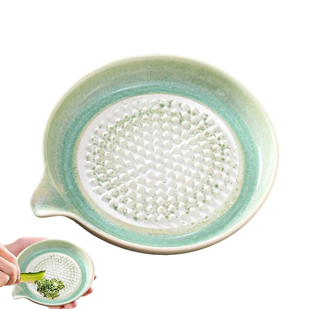 Grating Plate Ceramic Handmade Kitchen Tool Multifunctional Garlic