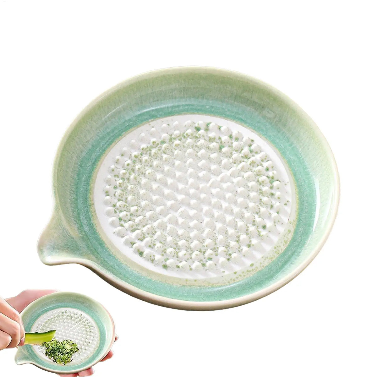Grating Plate Ceramic Handmade Kitchen Tool Multifunctional Garlic