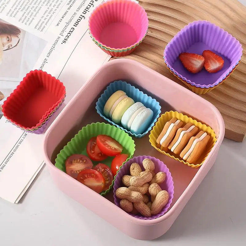 Silicone Bento Lunch Box Dividers 12/24 Pcs – Kids Cups