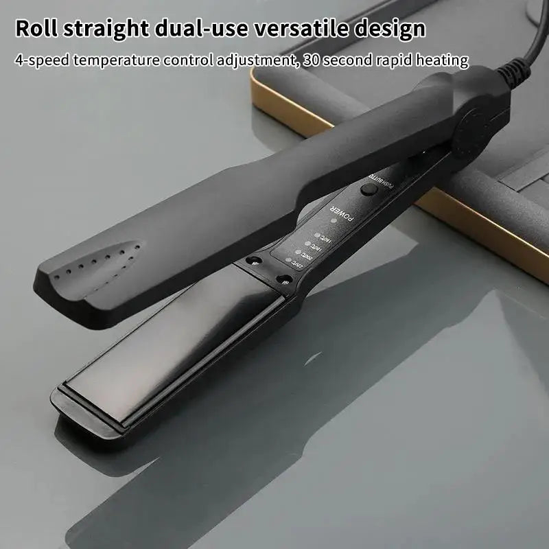 2-in-1 Ceramic Hair Straightener & Curling Iron | Fast Heat-Up