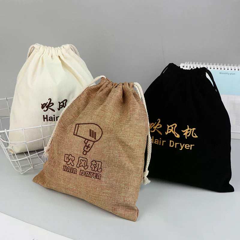 Hair Dryer Drawstring Storage Bag – Dust Cover & Travel Pouch