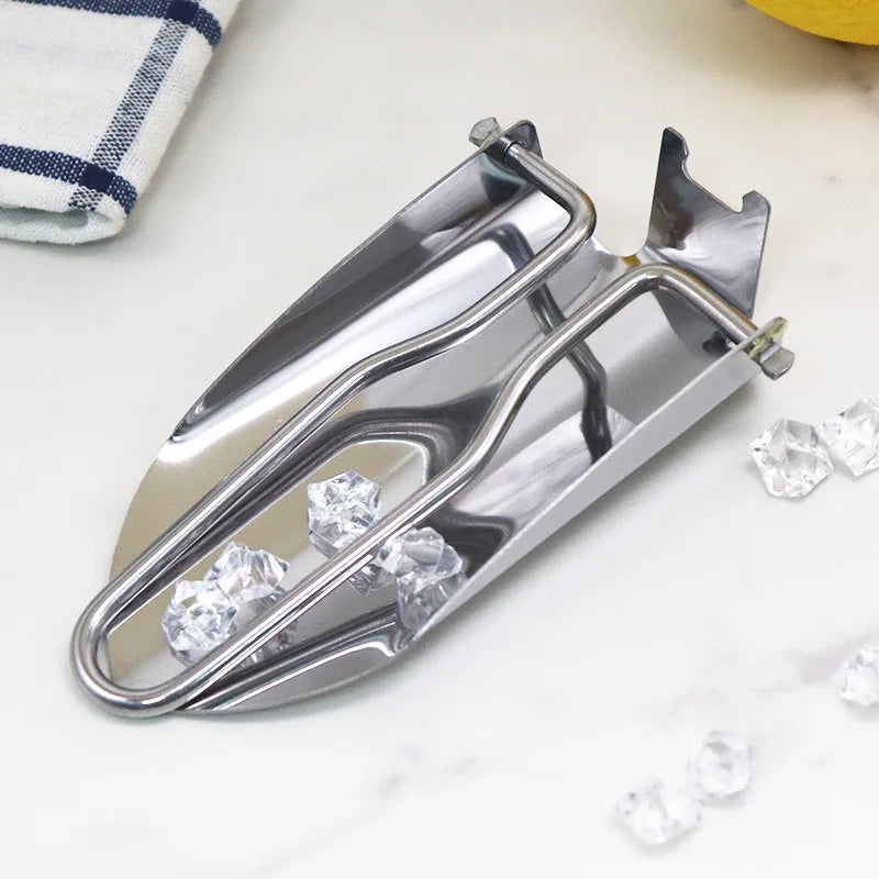 Stainless Steel Folding Ice Scoop – Multifunctional Bar & Kitchen Tool