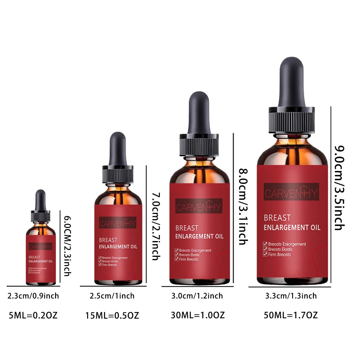 TRSTAY Breast Firming & Lifting Body Oil | 5ml–50ml