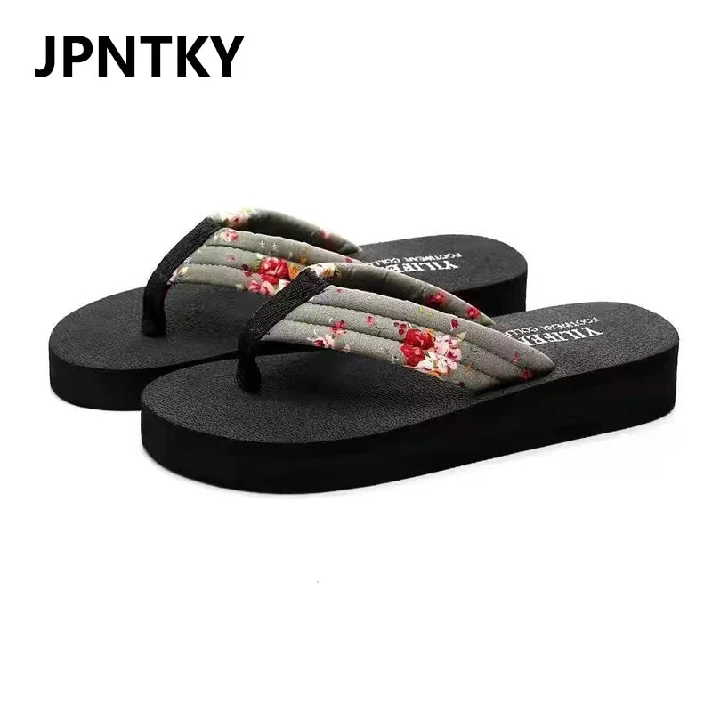 Women's Floral Flip Flops – Flat Beach Sandals & Slippers