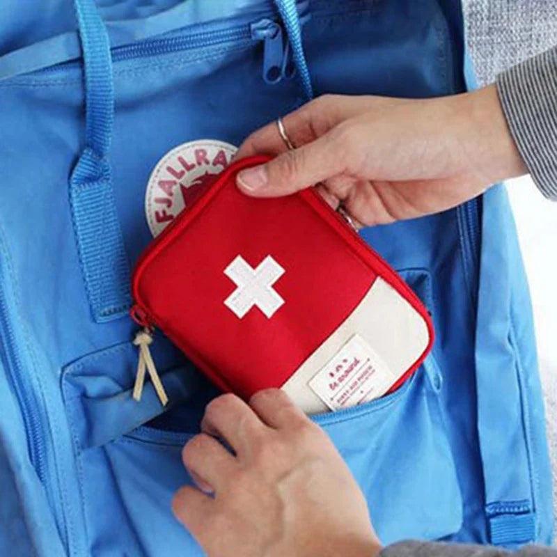 Mini Portable Medicine Bag Travel First Aid Storage Survival Box