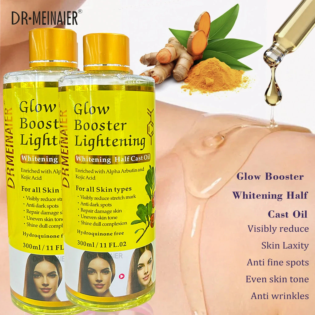 Alpha Arbutin Kojic Acid Whitening Serum Glow Booster Cast Oil
