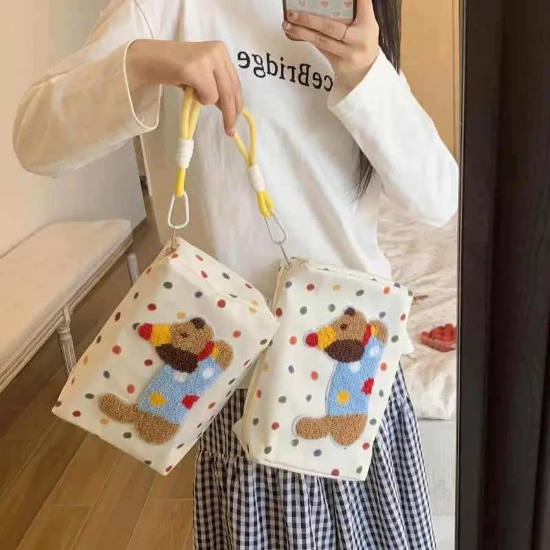 Spotted Dog Pattern Women's Daily Organizer Storage Bag