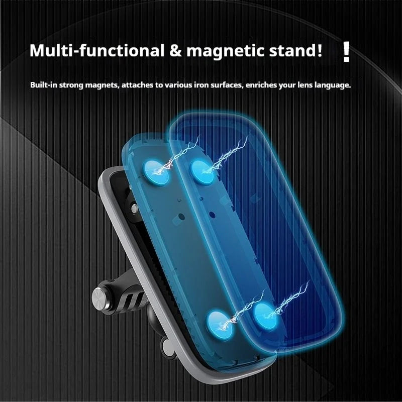 TELESIN 360° Magnetic Backpack Clip Mount – GoPro, DJI, Insta360