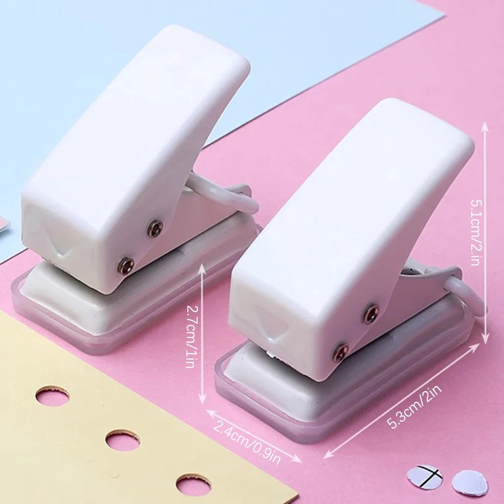 Mini Single Hole Punch – Portable Handheld Paper Puncher for Crafts
