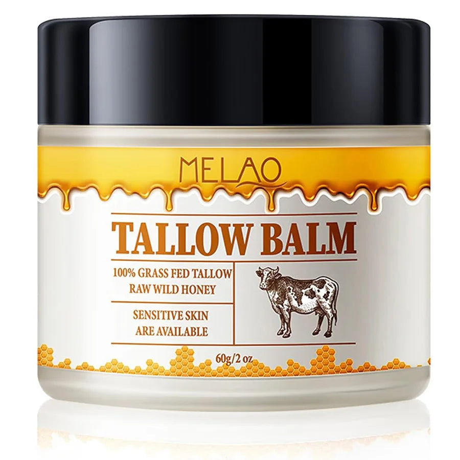 Beef Tallow Paste Skin Care Neck Balm Grass Fed Wild Honey