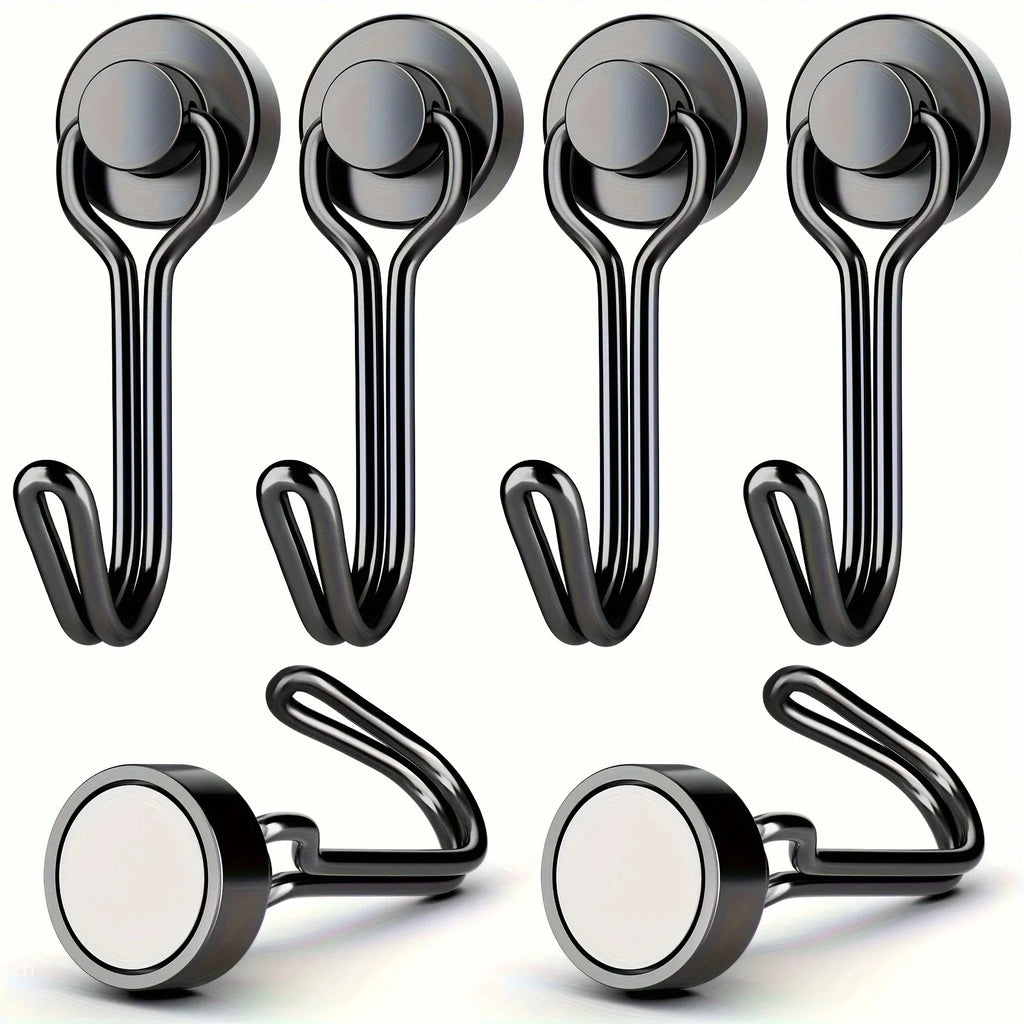 Heavy Duty Magnetic Hooks – Strong Neodymium Hangers 3–20 Pack