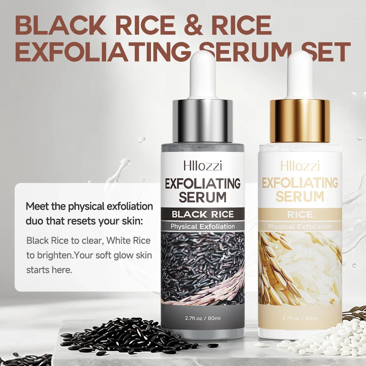 Rice & Black Rice Exfoliating Gel – Deep Cleanse & Moisturize