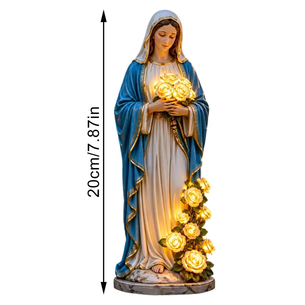 Resin Garden Statue Lamp – Waterproof LED Outdoor Lantern Decor