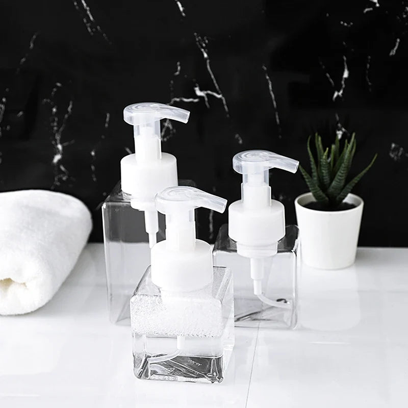 250 Transparent Large Foam Dispenser Plastic Pump Bottles Mini Empty