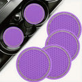 4-Pack Crystal Rhinestone Car Cup Mats Anti-slip Heat Resistant Easy