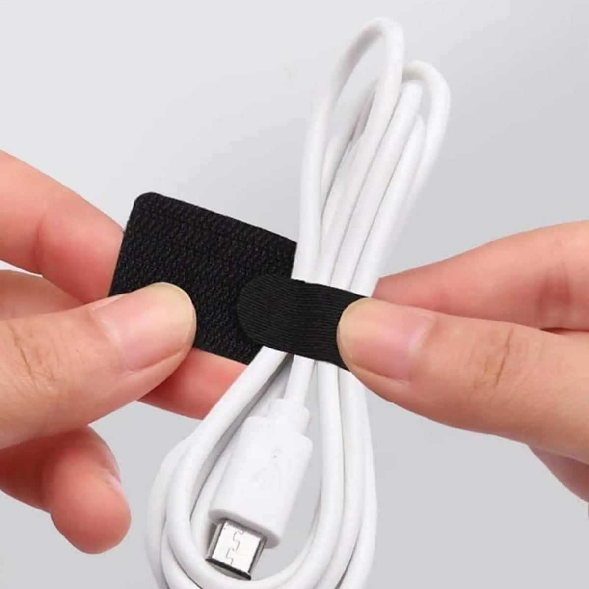 Adhesive Cord Organizer Straps – 10-Pack Cable Management