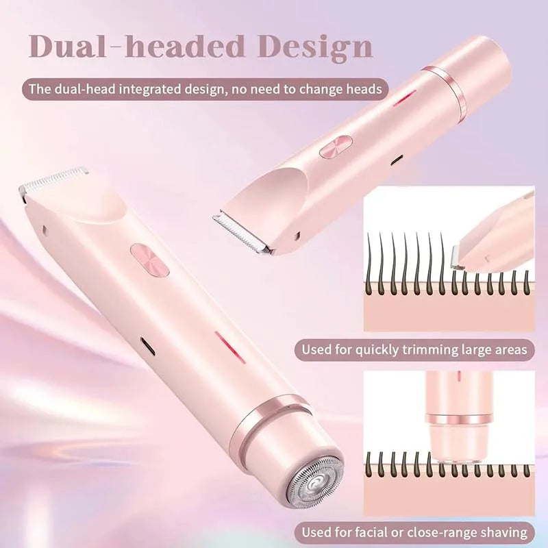 Women's 2-in-1 Electric Shaver & Bikini Trimmer | IPX7 Waterproof