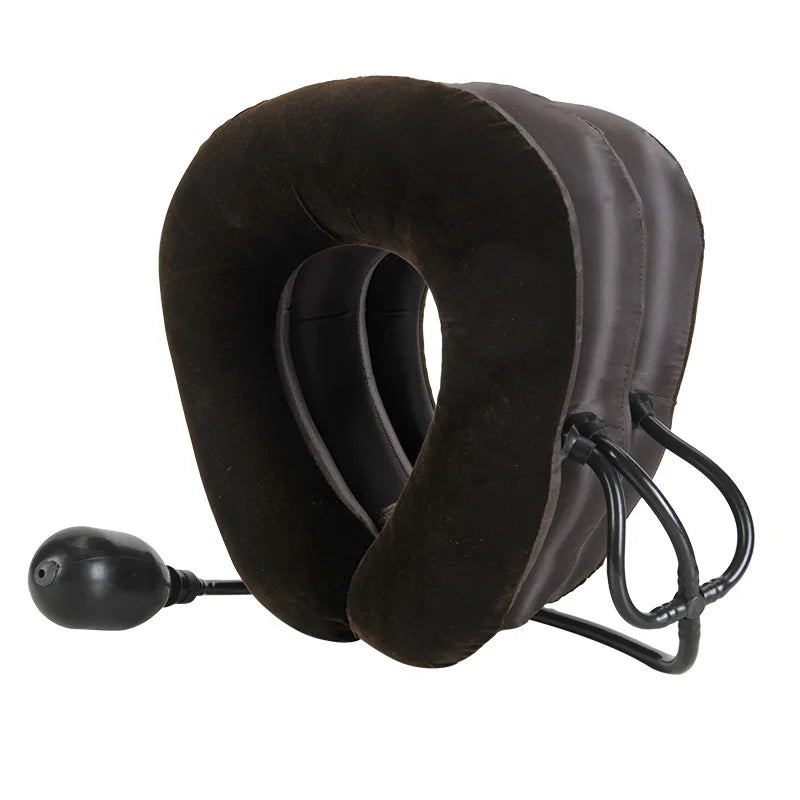 Inflatable U-Neck Air Cushion Pillow | Cervical Support & Massager