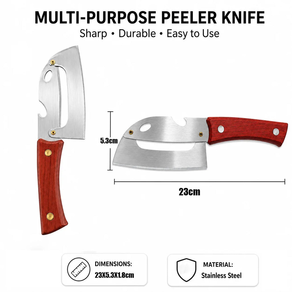 Stainless Steel Pineapple Peeler Knife | Fruit & Veggie Tool