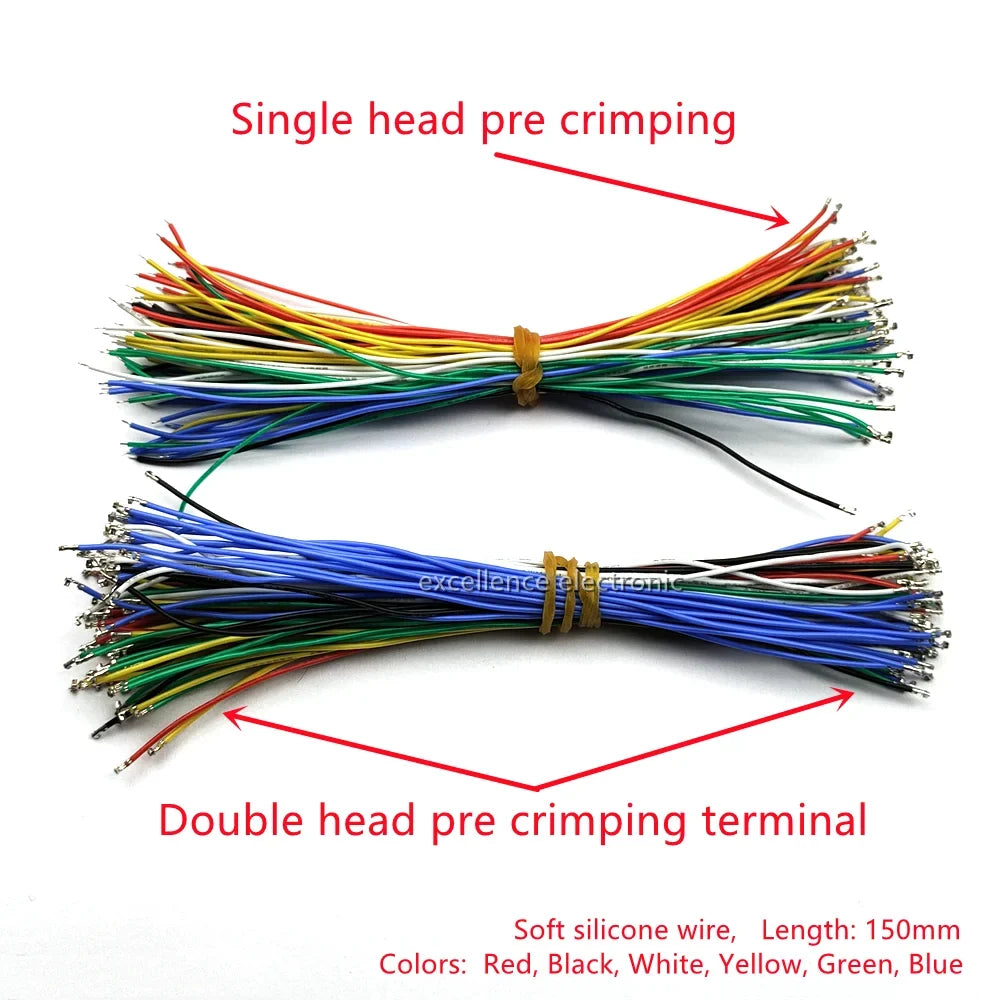 Pitch Connectors Pre-crimped Soft Silicone Cables Compatible JST