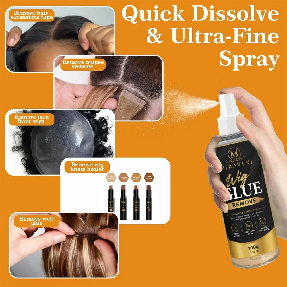 MIRAVEXL Lace Wig Glue Remover – Tape & Hair Extensions