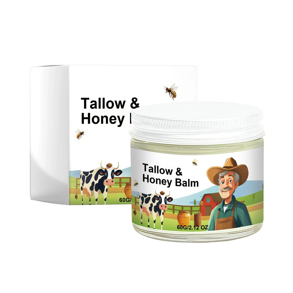 Beef Tallow Honey Face Cream Balm Skin Firming Non Greasy Nourishing