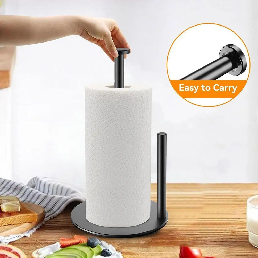 Heavy-Duty Stainless Steel Countertop Paper Towel Holder