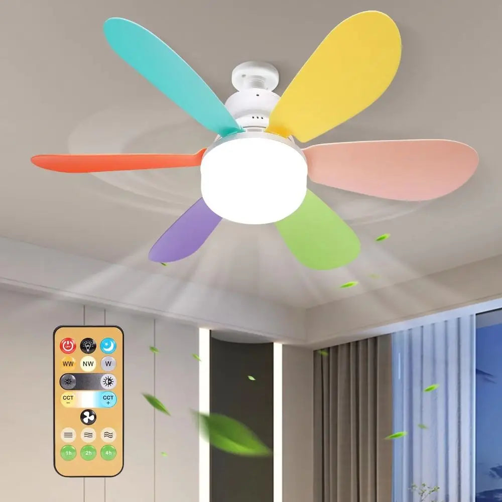 Minimalist LED Ceiling Fan Light with Remote 30W/40W Dimmable
