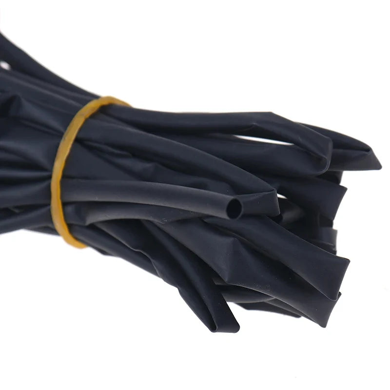 Black Heat Shrink Tubing Set 3mm 4mm 5mm 6mm – 4×1m PE