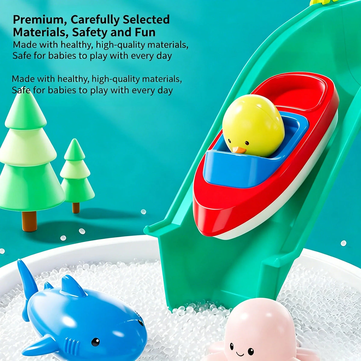 Double-Tier Kids Water Table Playset with Pump | Outdoor Fun