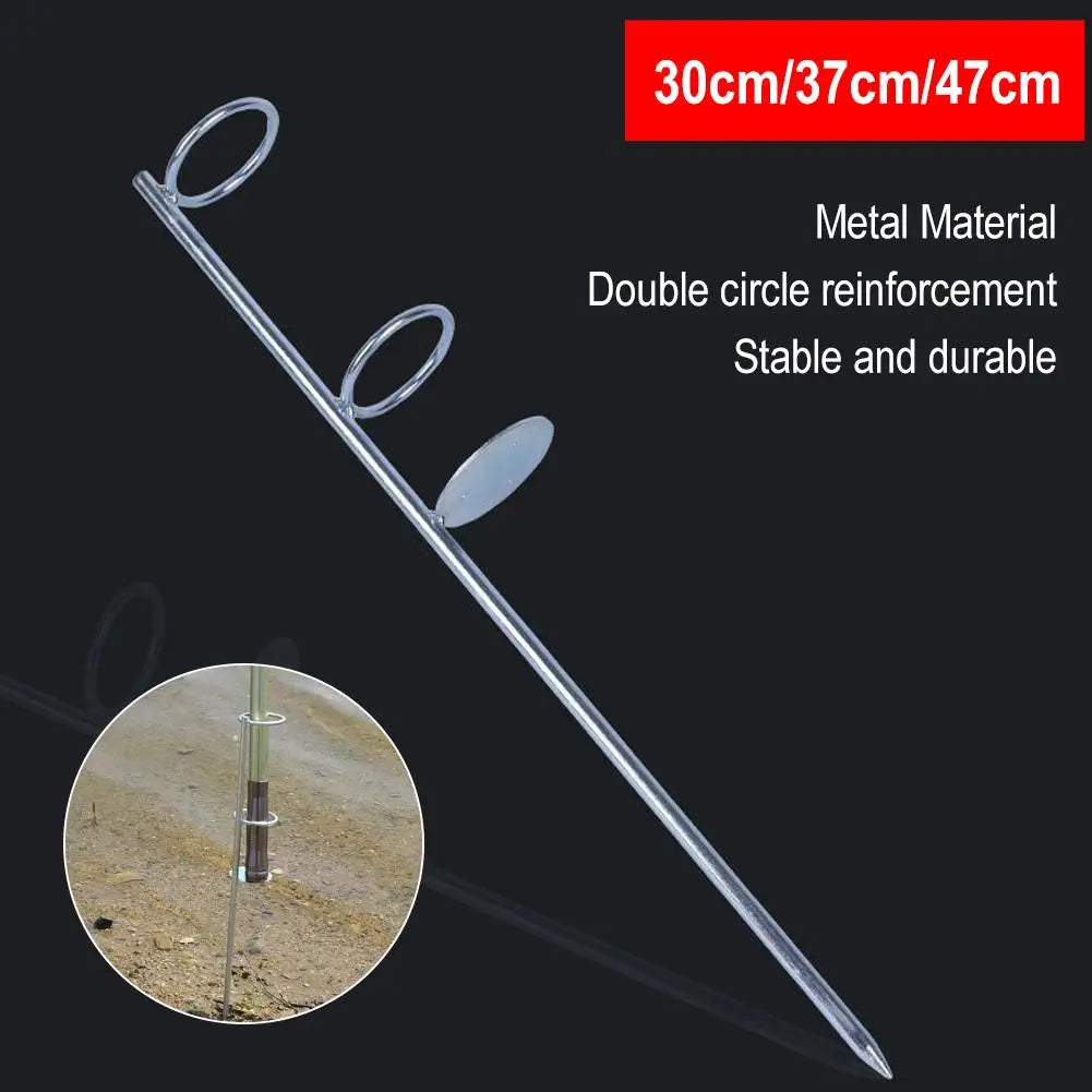 Stainless Steel Fishing Rod Holder Ground Plug Stand 30/37/47cm