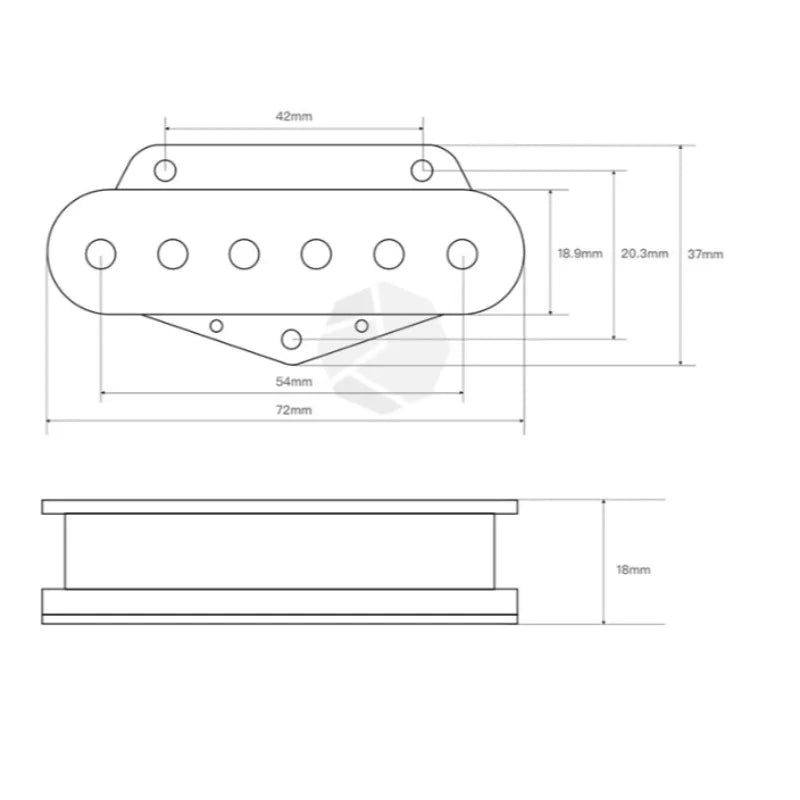 TL Electric Guitar Single Pickup Bridge alnico5 Coil Musical