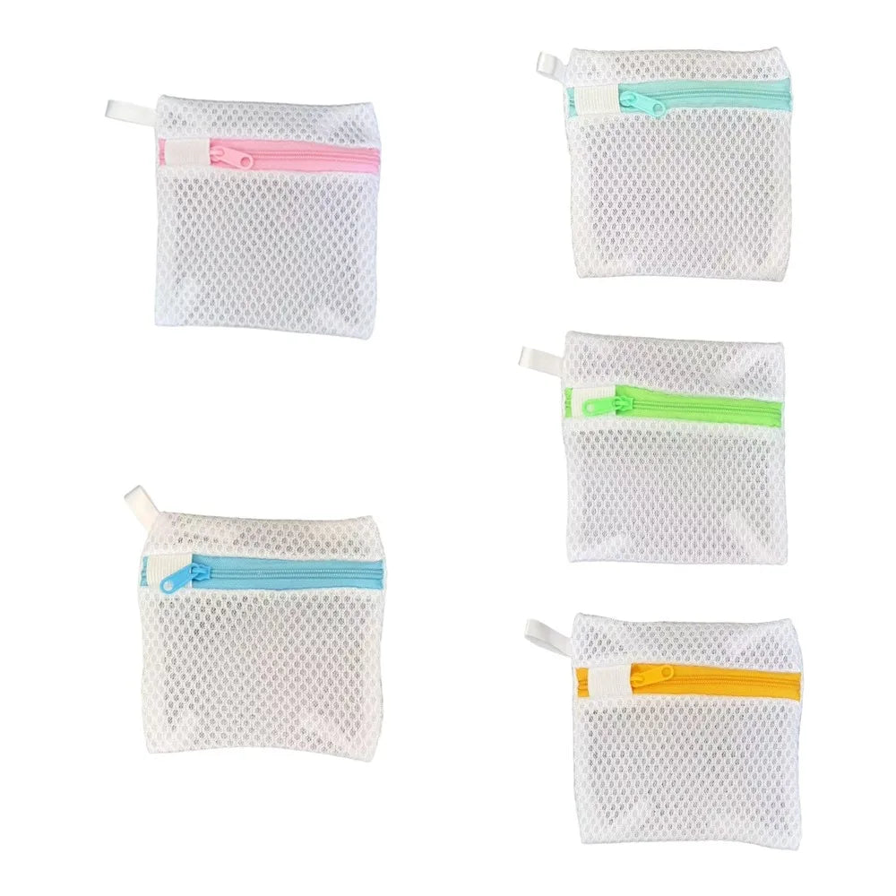 Mesh Laundry Bags with Zipper – Reusable Polyester Pouches 3 Pack