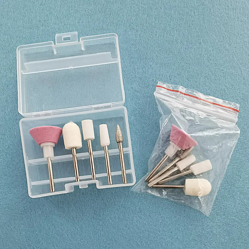 5-Piece Nail Polishing Grinding Heads Set | Nail Drill Bits