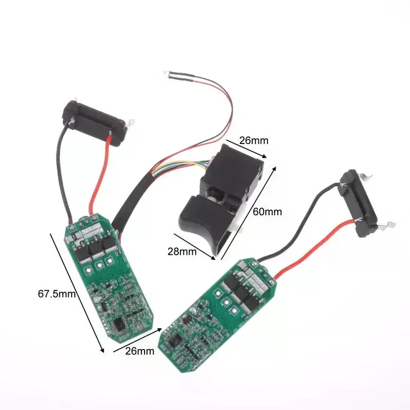 16 8V Lithium Drill Control Board Switch Assembly 18V Brushless