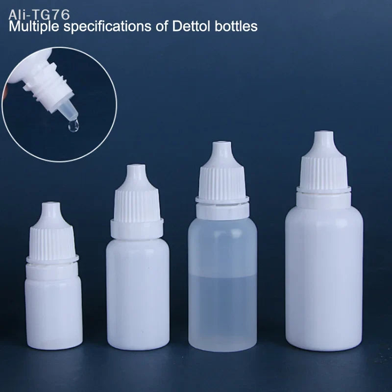 10-Pack Refillable Empty Eye Drop Squeeze Bottles 5–30ml